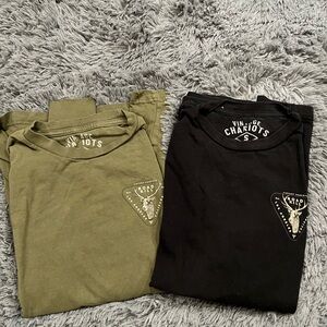 Vintage Chariots Graphic Tees - Olive and Black